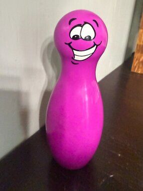 Silly Six 6 Pins Bowling Game Milton Bradley Part Piece Replacement Purple Pin